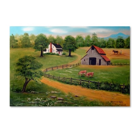 TRADEMARK FINE ART Arie Reinhardt Taylor 'The Farm' Canvas Art, 30x47 ALI15662-C3047GG